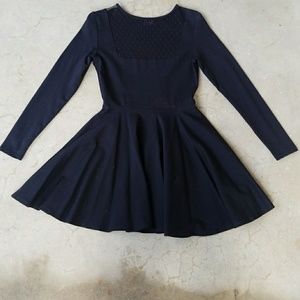 Nasty Gal Black A-Line Midi Dress